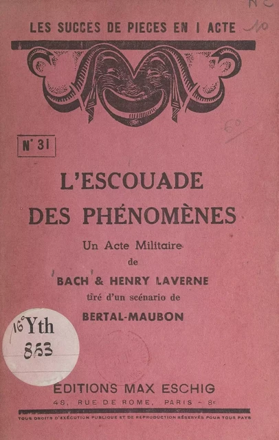 L'escouade des phénomènes - Henry Laverne,  Bach - FeniXX réédition numérique