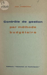 Contrôle de gestion par méthode budgétaire