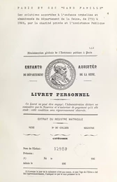 Paris et ses "sans famille" : les solutions apportées à l'enfance orpheline et abandonnée du département de la Seine - de 1793 à 1869 - par la charité privée et l'Assistance publique