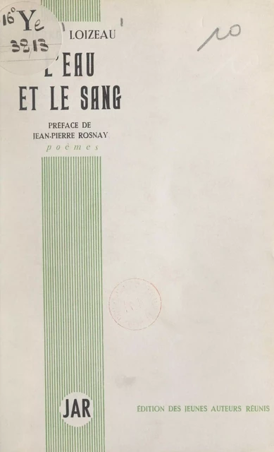 L'eau et le sang - Pierre Loizeau - FeniXX réédition numérique