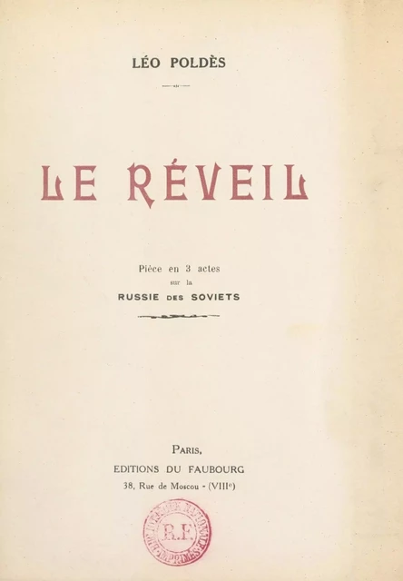 Le réveil - Léo Poldès - FeniXX réédition numérique