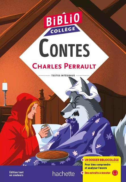 BiblioCollège Contes (Perrault) - Charles Perrault, Virginie Bouchard, Véronique Le Quintrec - Hachette Éducation