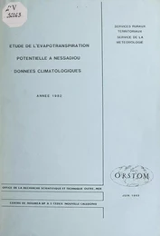 Étude de l'évapotranspiration potentielle à Nessadiou