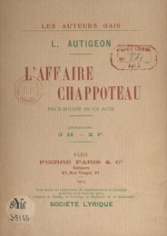 L'affaire Chapoteau