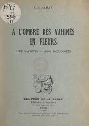 À l'ombre des Vahinés en fleurs