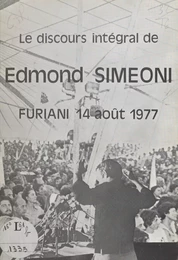 Le discours intégral de Edmond Simeoni