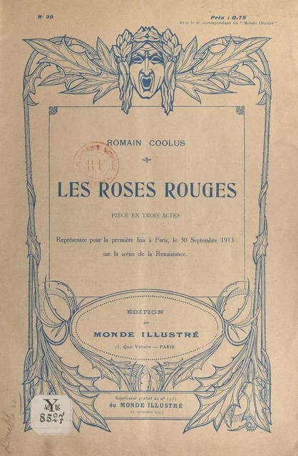 Les roses rouges - Romain Coolus - FeniXX réédition numérique