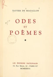 Odes et poèmes