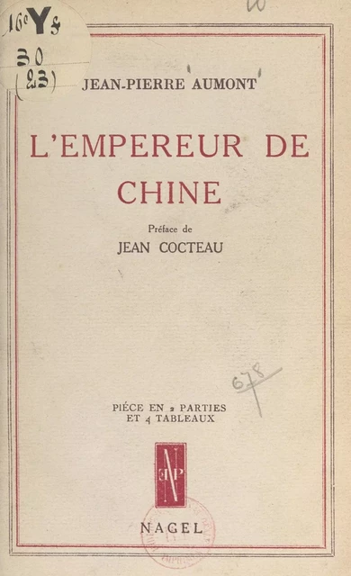 L'empereur de Chine - Jean-Pierre Aumont - FeniXX réédition numérique