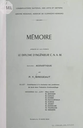 Contribution à la résolution des problèmes de bruit dans l'industrie d'embouteillage