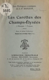 Les carottes des Champs-Élysées