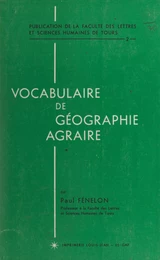 Vocabulaire de géographie agraire