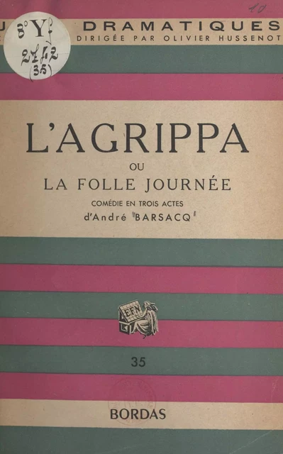 L'agrippa - André Barsacq - FeniXX réédition numérique