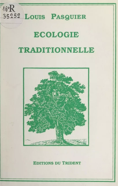 Écologie traditionnelle - Louis Pasquier - FeniXX réédition numérique