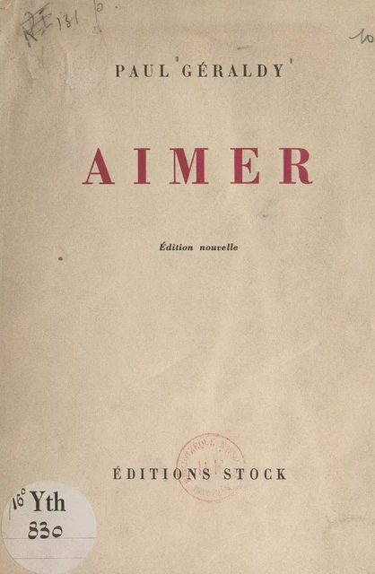 Aimer - Paul Géraldy - FeniXX réédition numérique