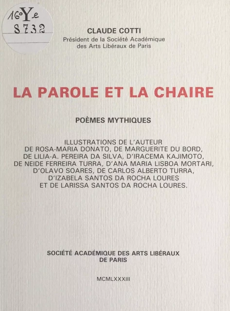 La parole et la chaire - Claude Cotti - FeniXX réédition numérique