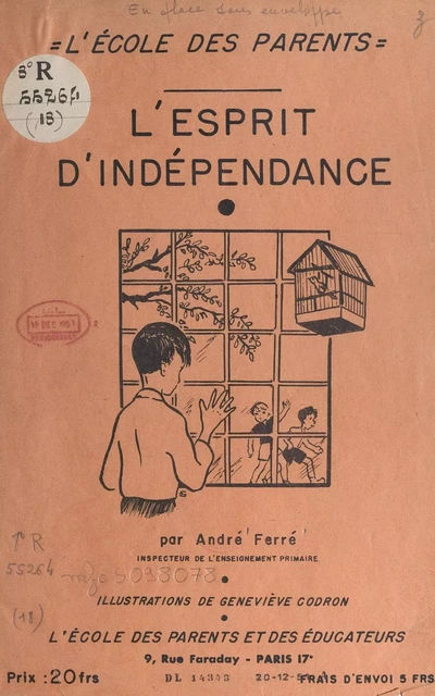 L'esprit d'indépendance - André Ferré - FeniXX réédition numérique