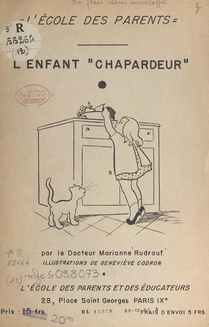 L'enfant chapardeur - Marianne Rudrauf - FeniXX réédition numérique