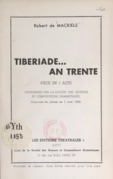 Tibériade... an trente