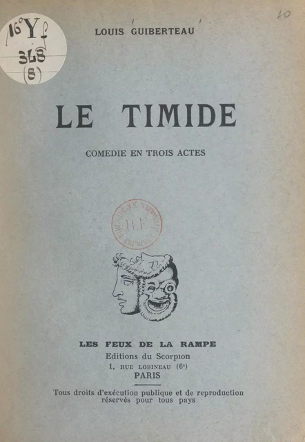 Le timide - Louis Guiberteau - FeniXX réédition numérique