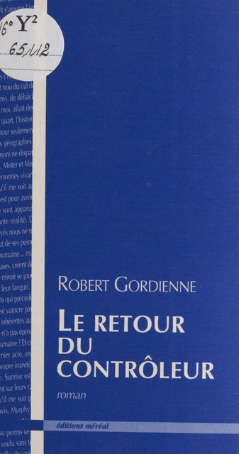 Le retour du contrôleur - Robert Gordienne - FeniXX réédition numérique