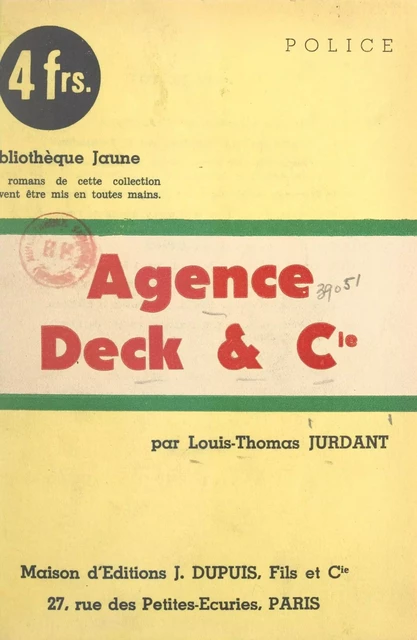 Agence Deck & Cie - Louis-Thomas Jurdant - FeniXX réédition numérique