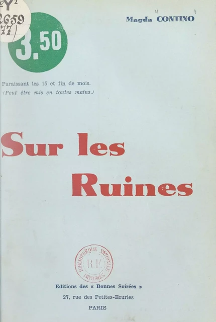 Sur les ruines - Magda Contino - FeniXX réédition numérique