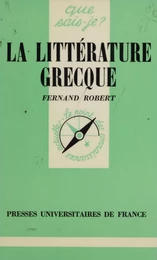 La Littérature grecque