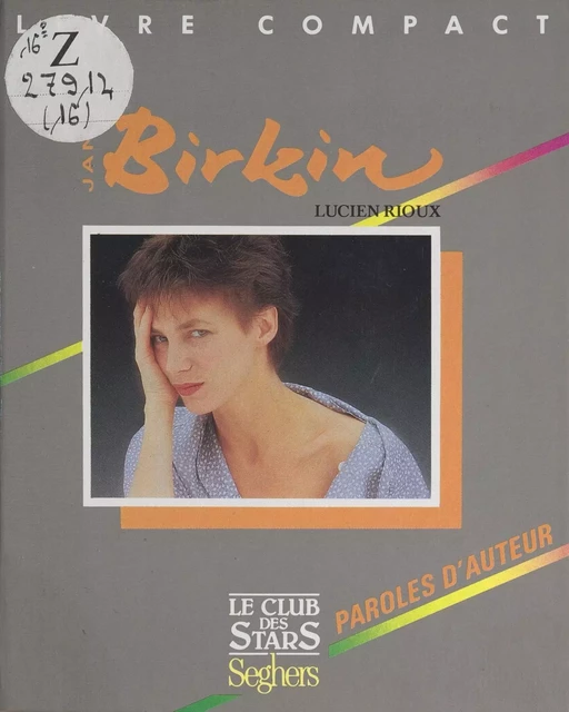 Jane Birkin - Lucien Rioux - (Seghers) réédition numérique FeniXX