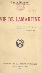 Vie de Lamartine