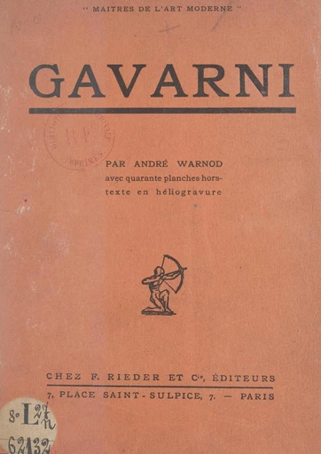 Gavarni - André Warnod - FeniXX réédition numérique