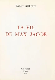 La vie de Max Jacob