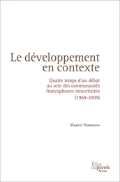 Le développement en contexte