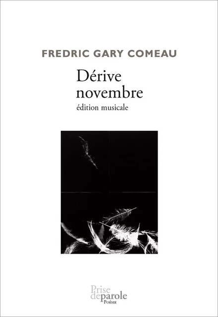 Dérive novembre (édition musicale) - Fredric Gary Comeau - Éditions Prise de parole