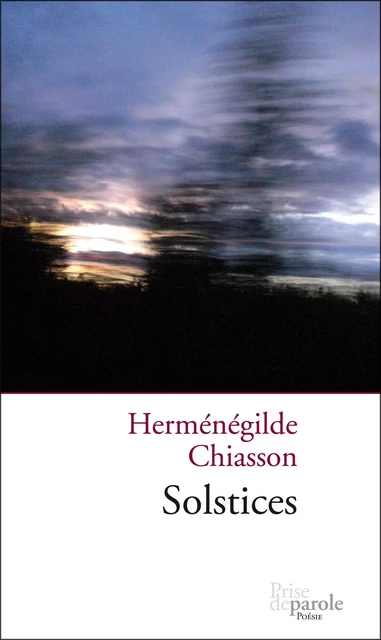 Solstices - Herménégilde Chiasson - Éditions Prise de parole