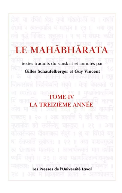 Le Mahâbhârata 4 : La treizième année - Gilles Schaufelberger, Guy r Vincent - PUL Diffusion