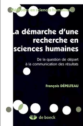 Démarche d'une recherche en sciences humaines