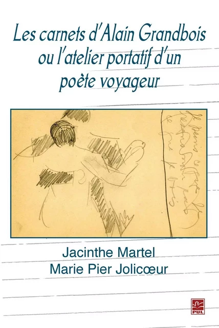 Les carnets d'Alain Grandbois ou l'atelier portatif d'un... - Pierre Martel, Marie Pier Jolicoeur - PUL Diffusion