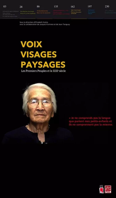 Voix, visages, paysages.  Les Premiers Peuples et le XXIe siècle - Elisabeth Kaine, Jean Tanguay - PUL Diffusion