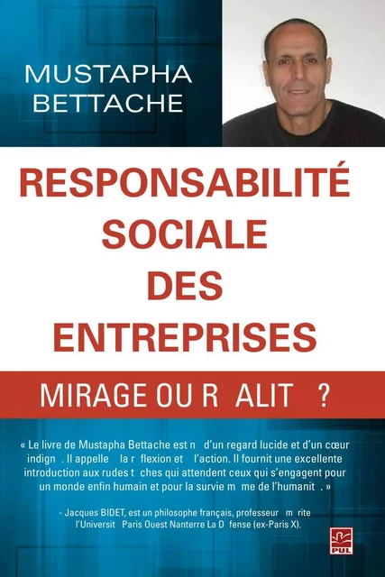 Responsabilité sociale des entreprises, mirage ou réalité? - Mustapha Bettache - PUL Diffusion