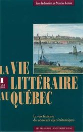 La vie littéraire au Québec