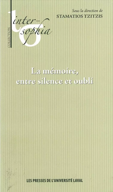 Mémoire entre silence et oubliLa - Stamatios Tzitzis - PUL Diffusion