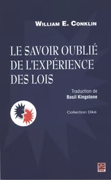 Le savoir oublié de l'expérience des lois