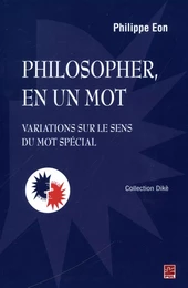 Philosopher, en un mot