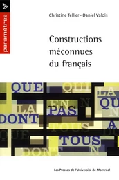 Constructions méconnues du français