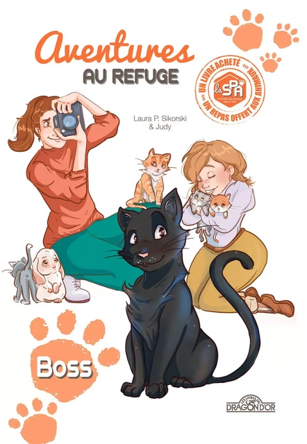 Aventures au refuge - Boss - Lecture enfant chaton adoption animal - Dès 7 ans -  Spa - edi8