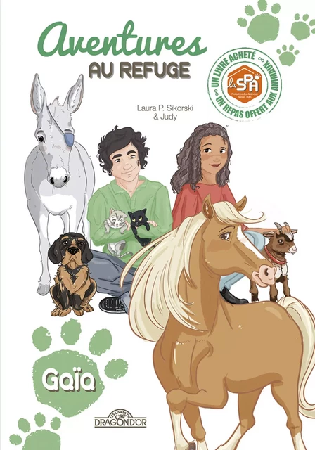 S.P.A. – Aventures au refuge – Gaïa – Lecture enfant cheval adoption animal – Dès 7 ans -  Spa, Laura P. Sikorski - edi8