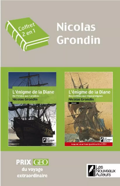 Coffret complet 2 en 1. L'énigme de la Diane 1 et L'énigme de la Diane 2 - Nicolas Grondin - Editions Prisma