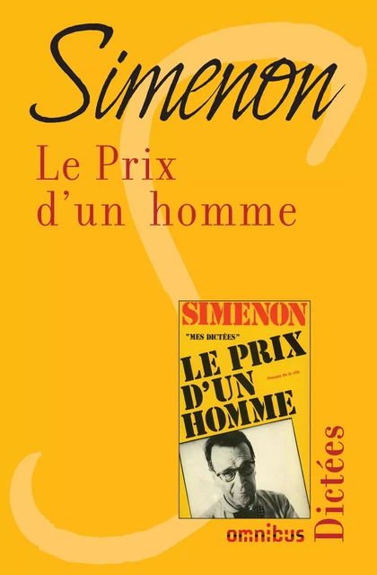 Le prix d'un homme - Georges Simenon - Place des éditeurs