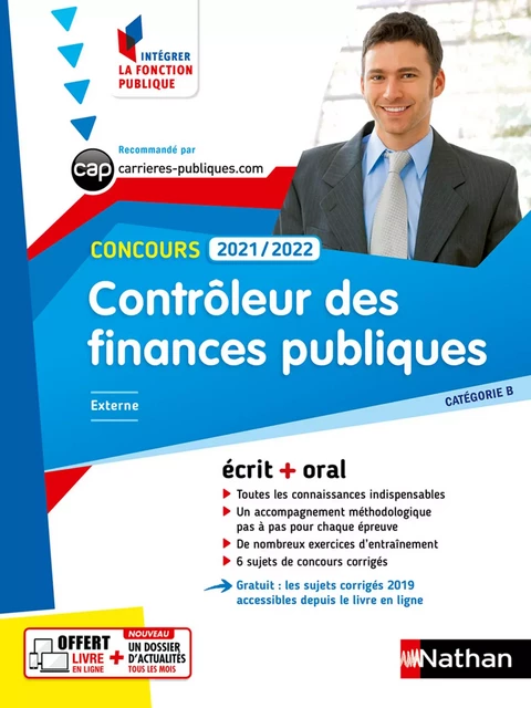 Controleur des finances publiques 2021/2022 - cat B - E-PUB 2021 - Philippe Margenti, J-C Noussigue, Élisabeth Simonin, Patricia Pioz - Nathan